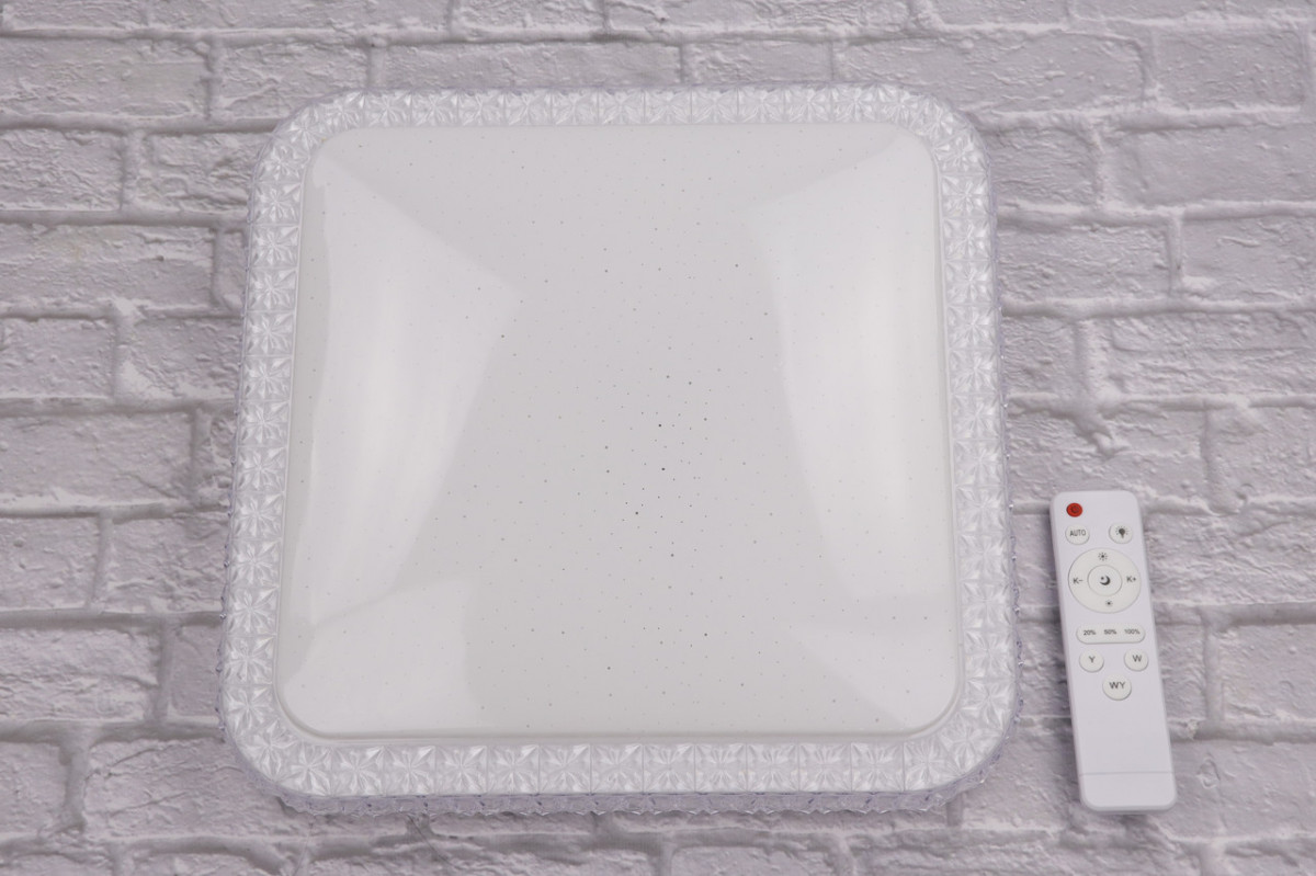 

Светильник потолочный LED с пультом W71139B/350-sq Белый 5х35х35 см.