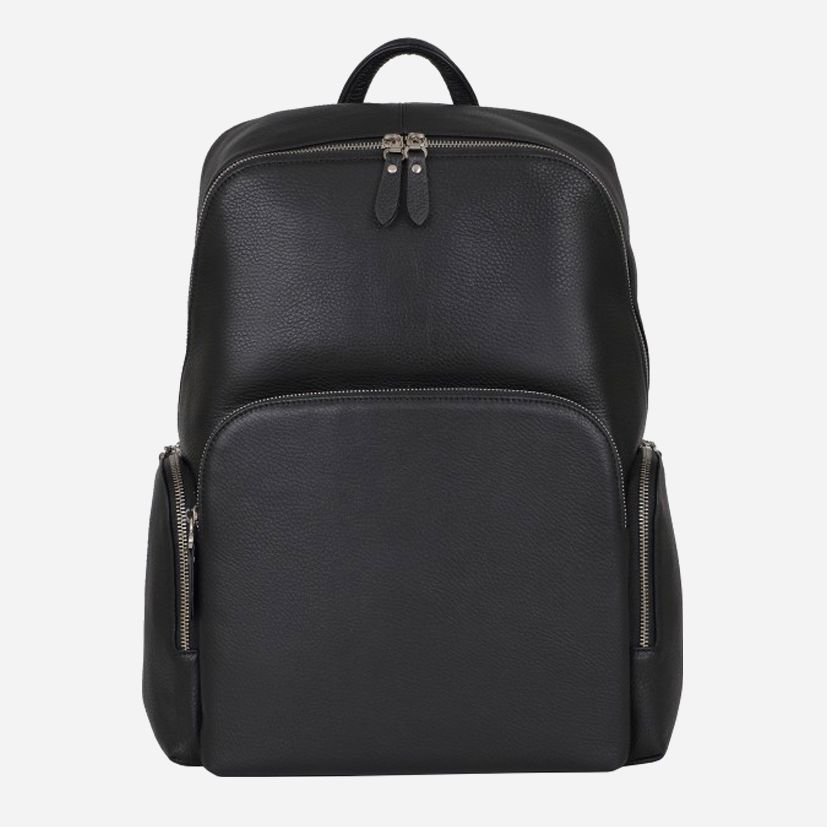 

Мужской кожаный рюкзак Tiding Bag B3-181A Черный