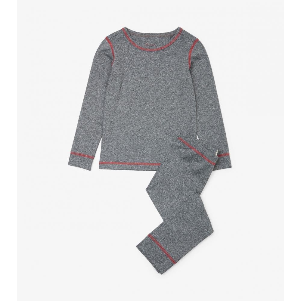 

Термобілизна дитяча Hatley Thermal Grey Melange 6A сірий 116см