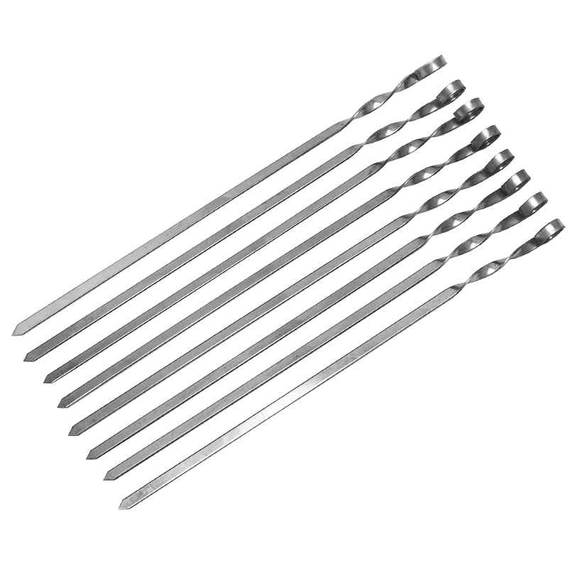 

Набор шампур 8 шт EcoGrill нержавейка 57 см Х 12 мм (69893)