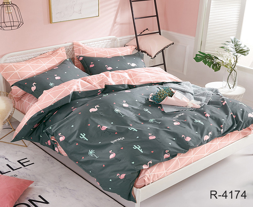 

Комплект постельного белья полуторный 150x215 см с рисунком с компаньоном R4174