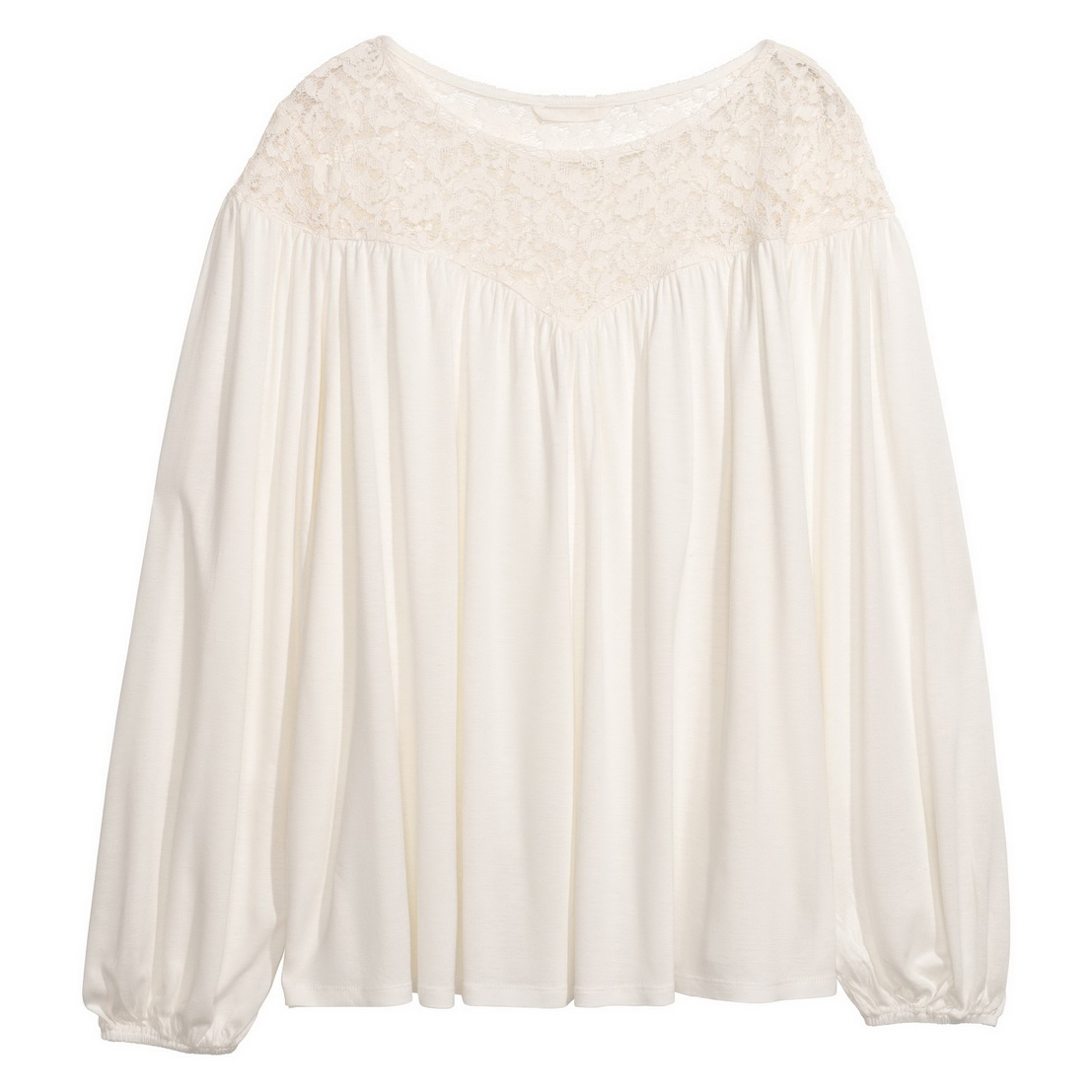 

Блузка H&M 0613460-7 S Белая (СА2000001634301)