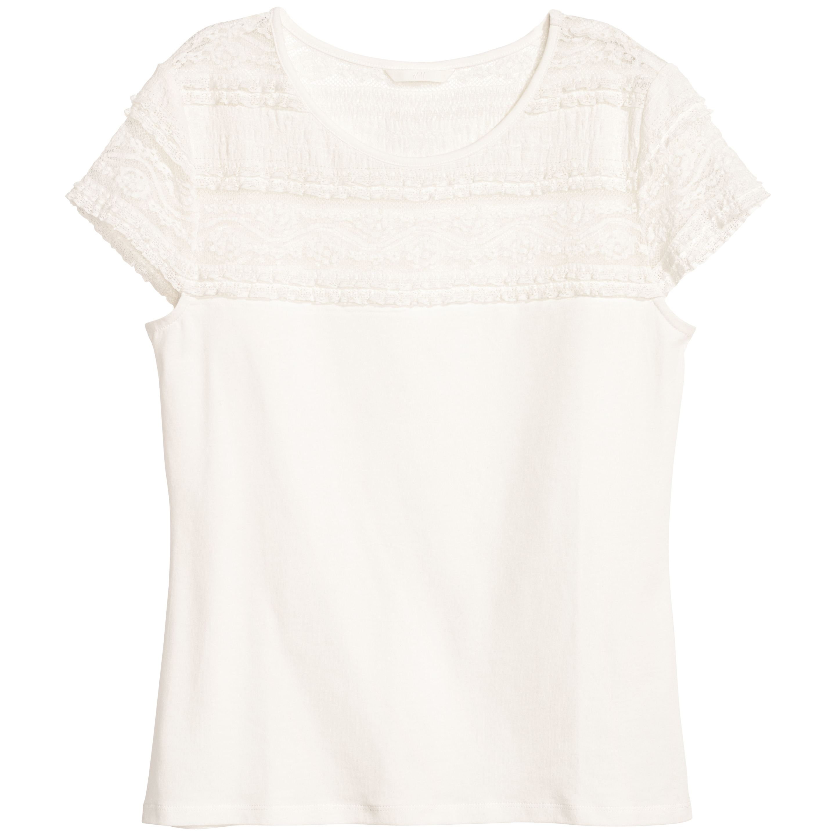 

Футболка H&M 0611221-9 XS Белая (СА2000001586006)