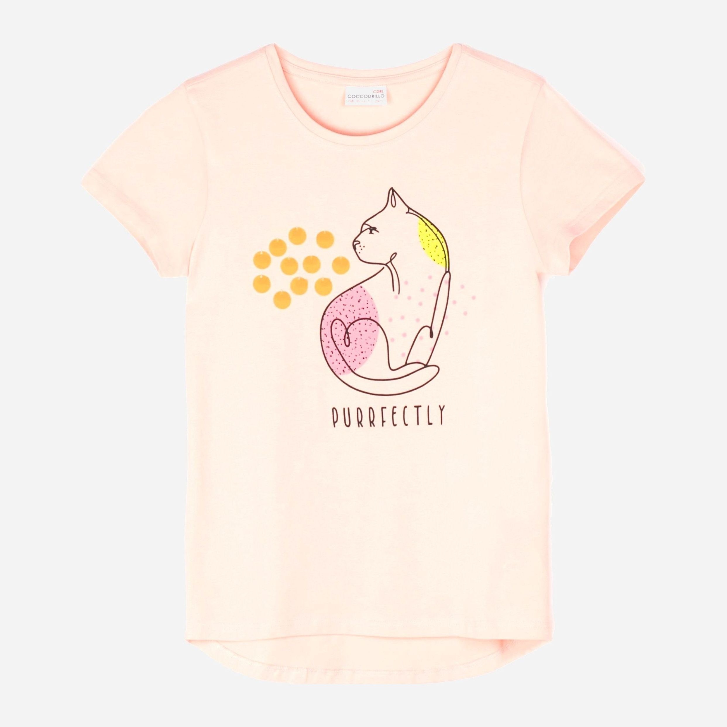 

Футболка Coccodrillo Purrfectly ZC1143202PUR 146 см Розовая