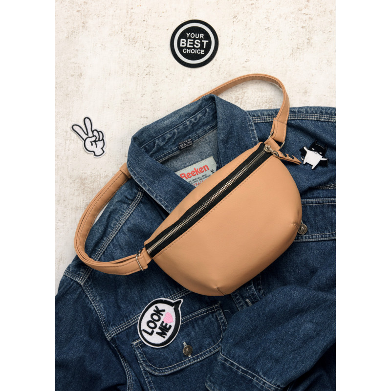 

Сумка на пояс бананка Polo SQO беж хаки Sambag
