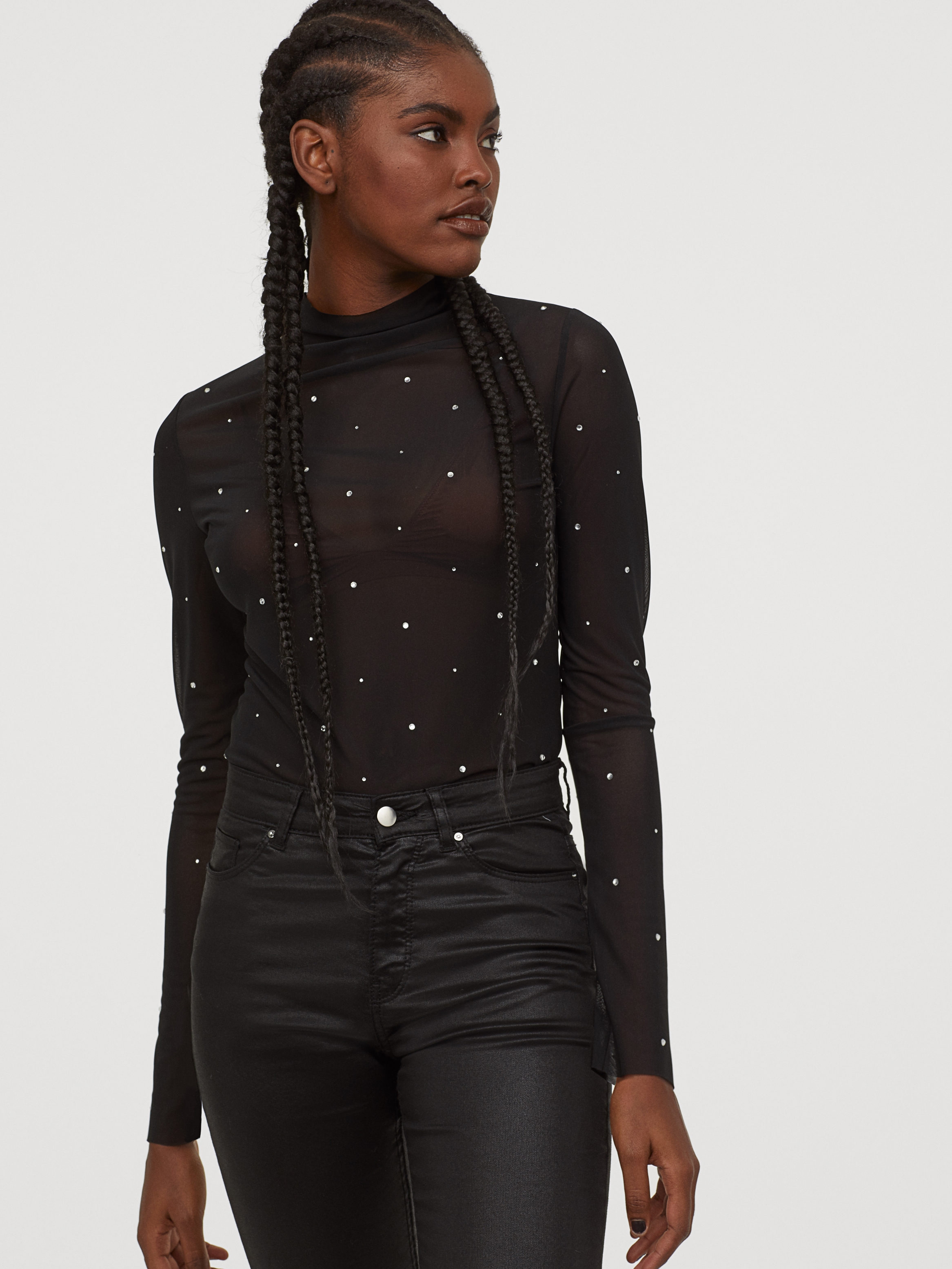 

Лонгслив H&M 0733101-0 M Черный (СА2000001552537)