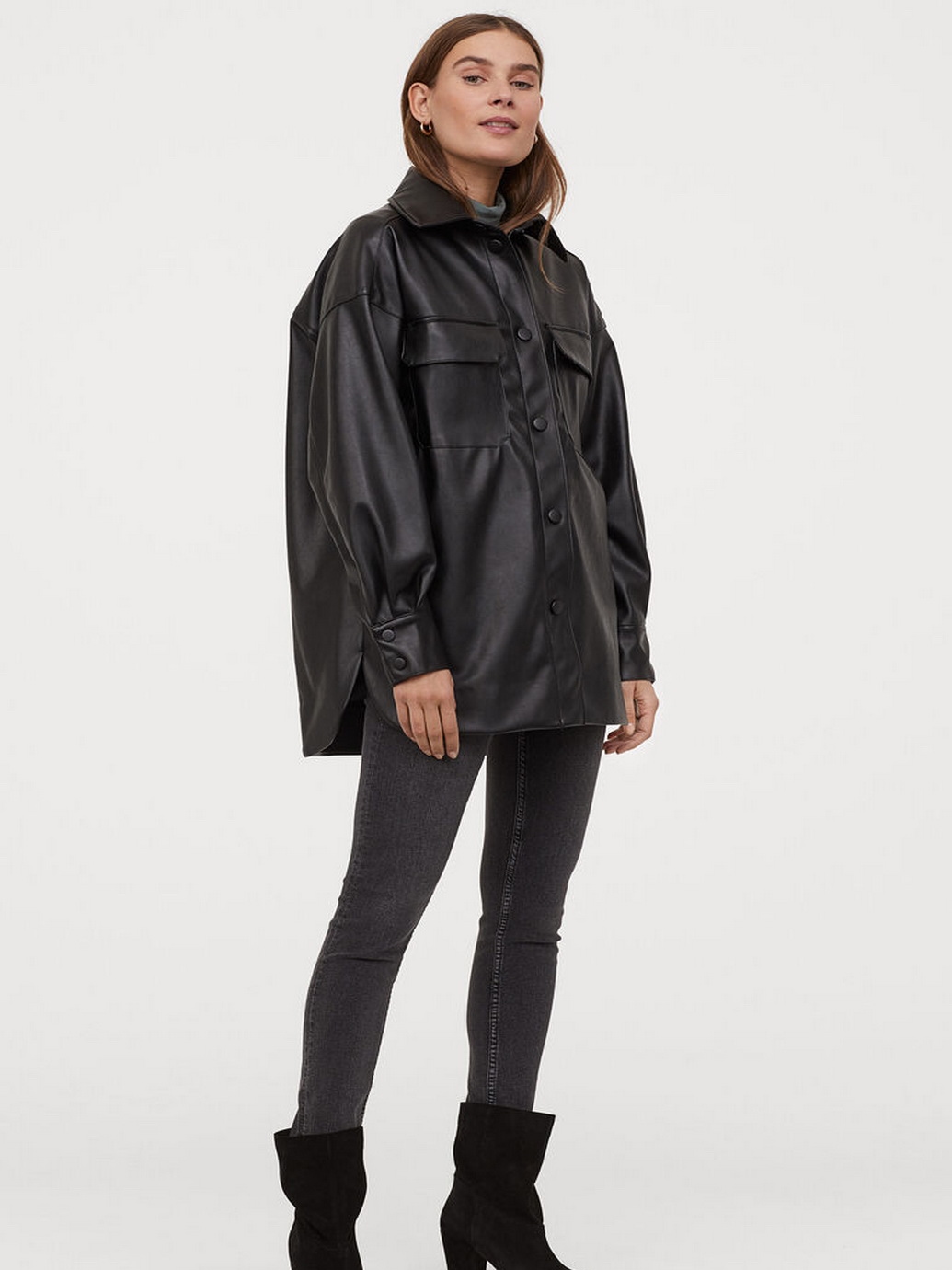 

Куртка из искусственной замши H&M 07-0865434-002 M/L Черная (СА2000001862711)