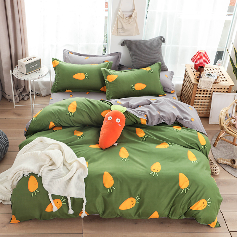 

Комплект постельного белья Carrot (двуспальный-евро) Berni Home Зеленый