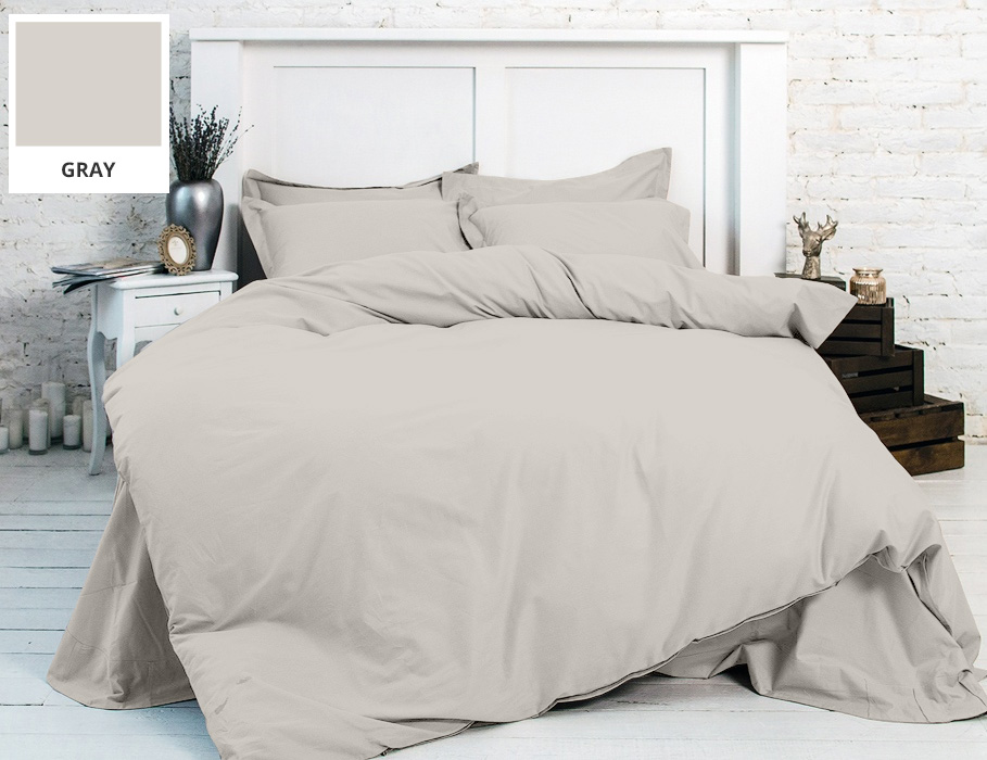

Постельное белье MirSon Light Gray (116-5703) Двуспальный италия, бязь