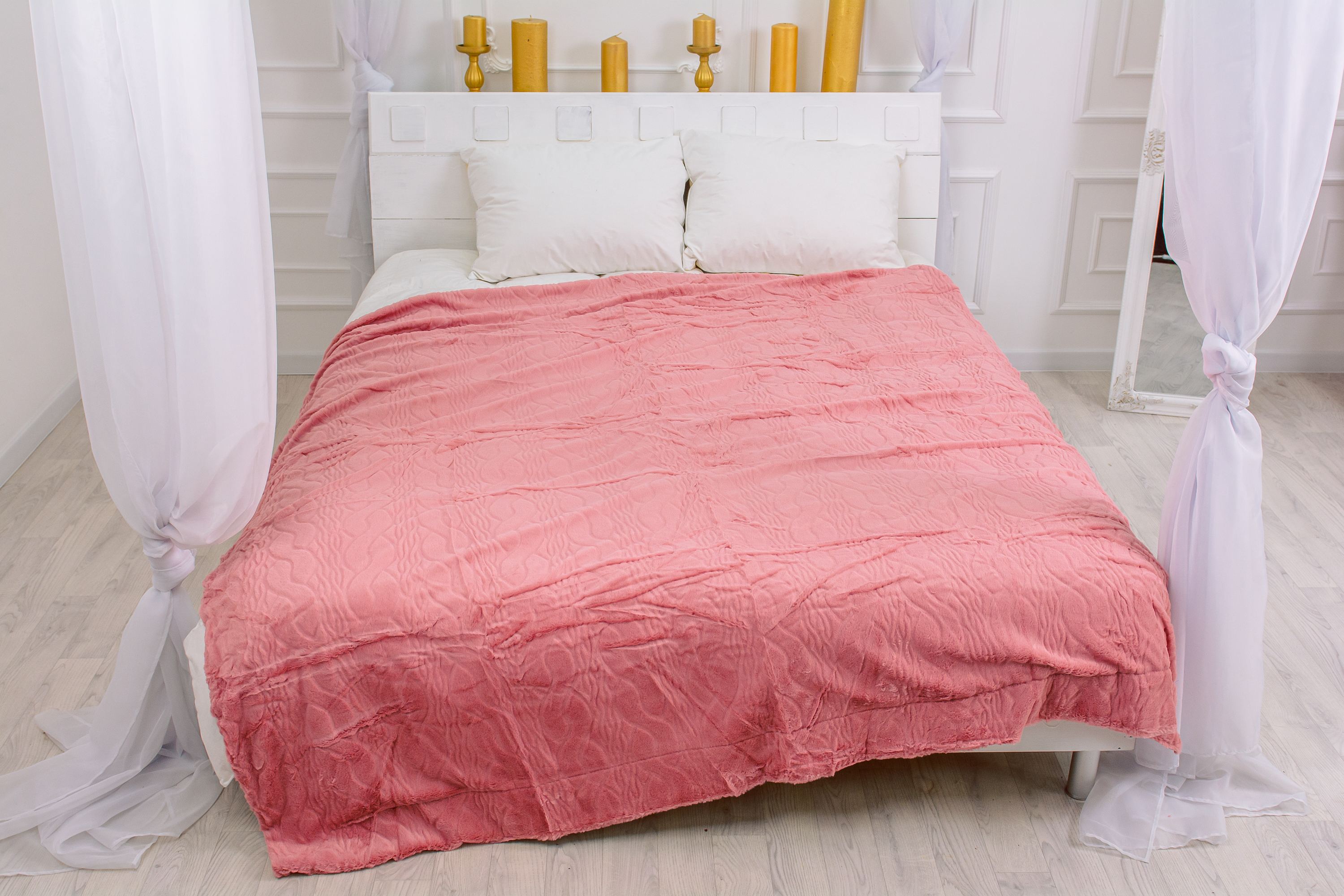 

Плед MirSon 1003 Damask Pink 200х230 см италия, био-пух