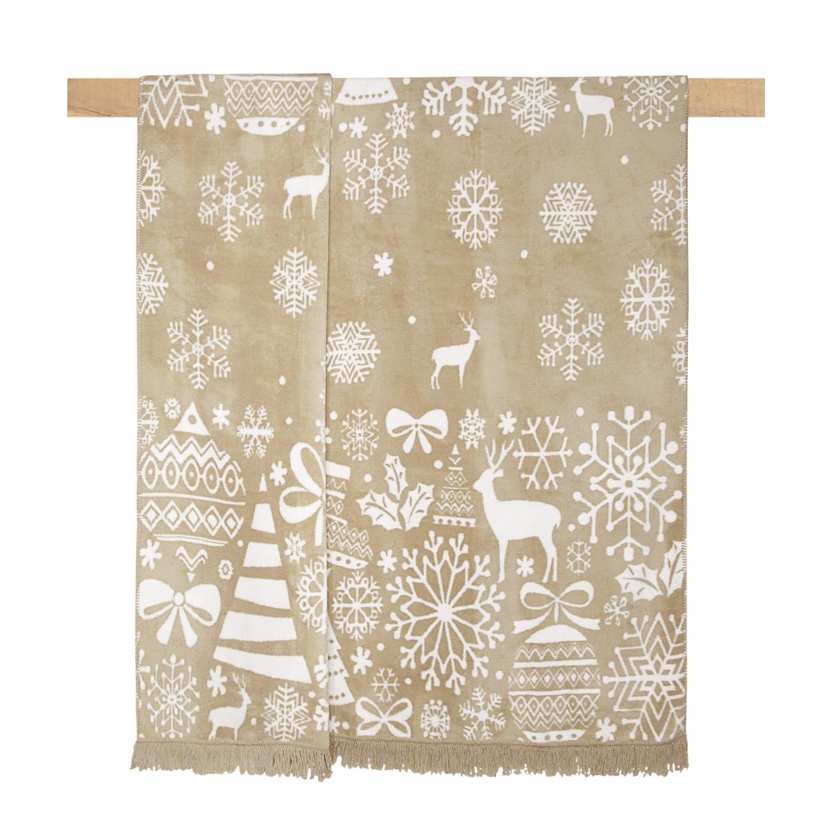 

Плед Arya Christmas Snowy хлопок Полуторный турция, хлопок