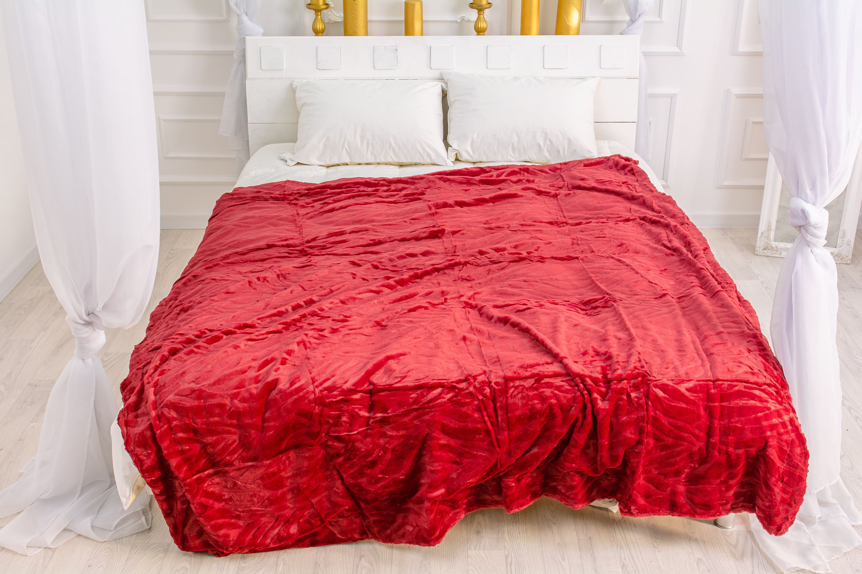 

Плед MirSon 1015 Aurora Red 150х200 см италия, флис