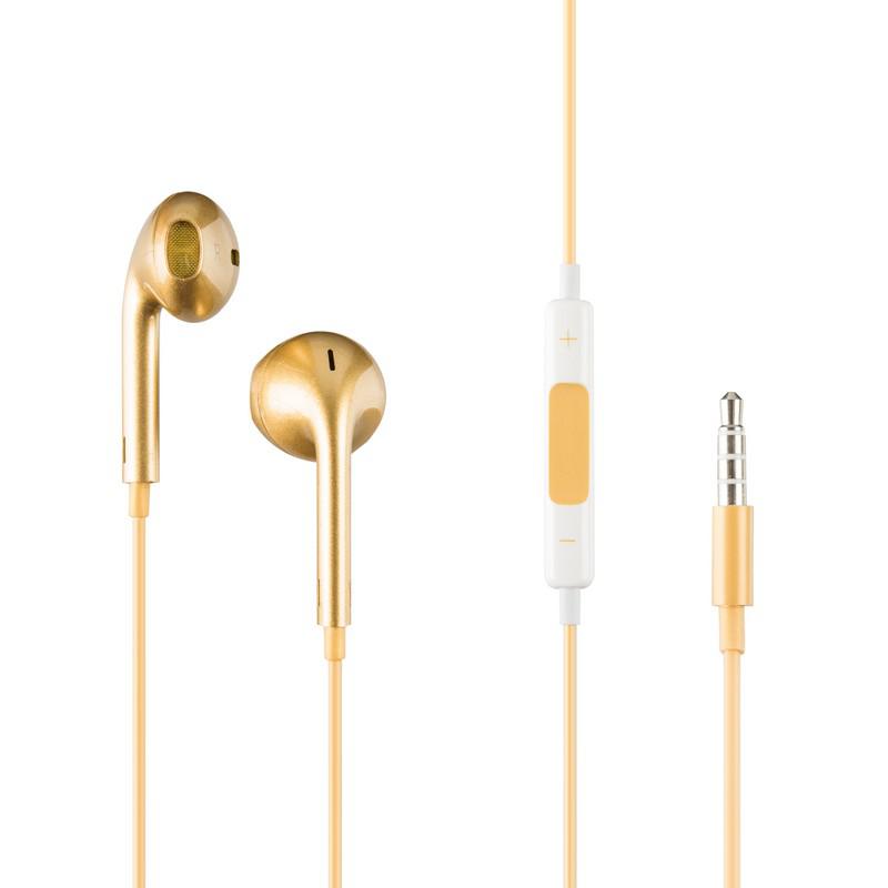 

Наушники HF Copy iPhone 5 Gold с регулятором громкости