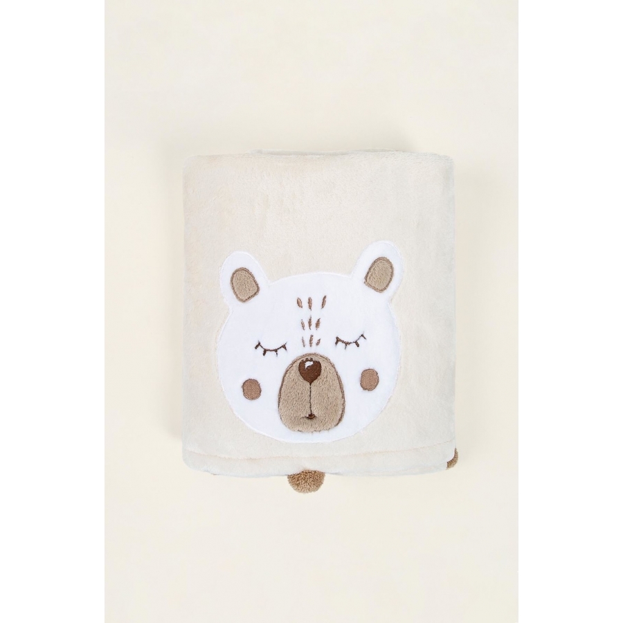 

Плед детский Irya Teddy krem 75х120 см Кремовый турция, полиэстер