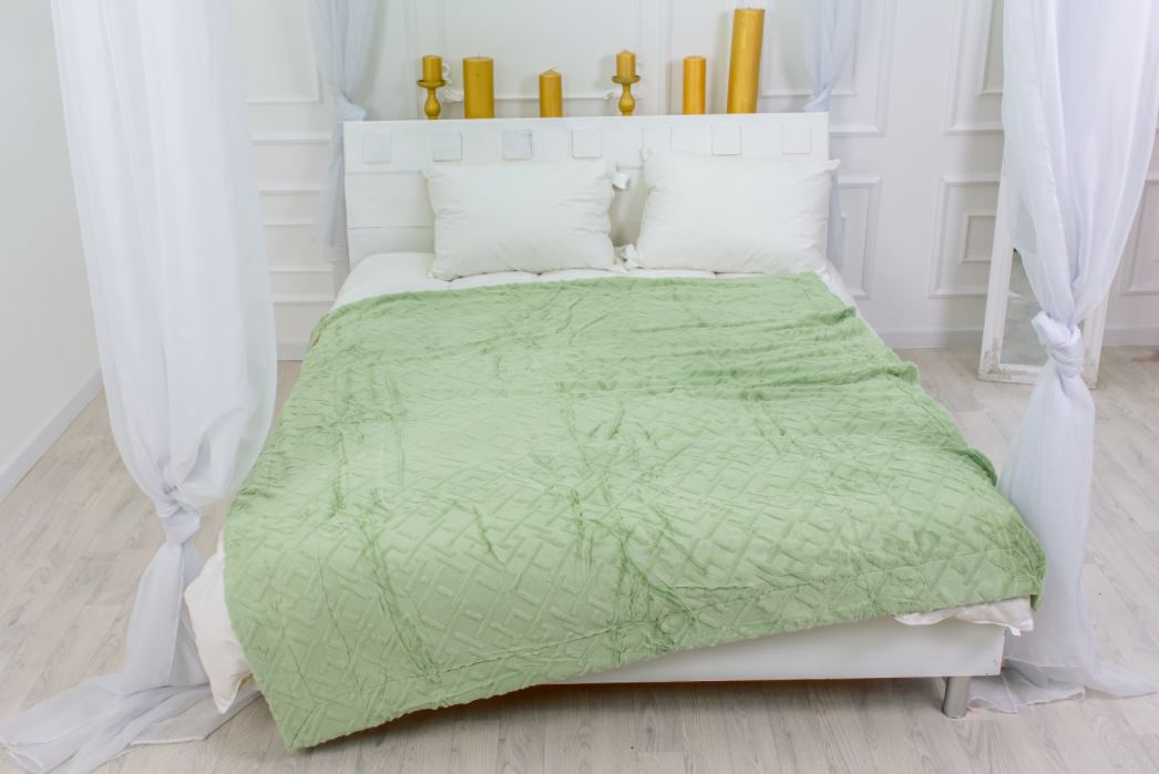 

Плед MirSon 1024 Camellia Mint 150х200 см италия, флис