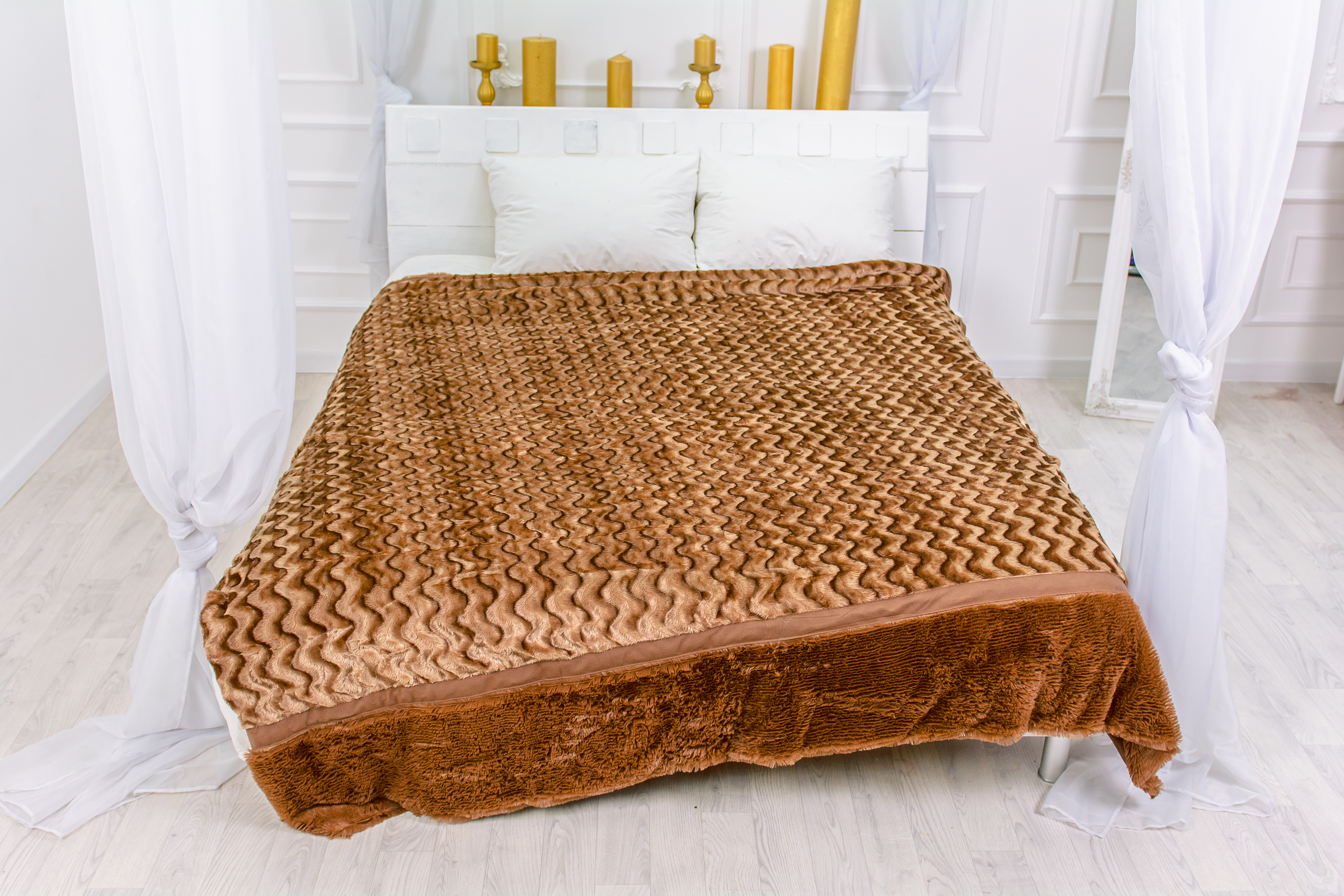 

Плед MirSon 1038 Butterfly Brown 220х240 см италия, флис