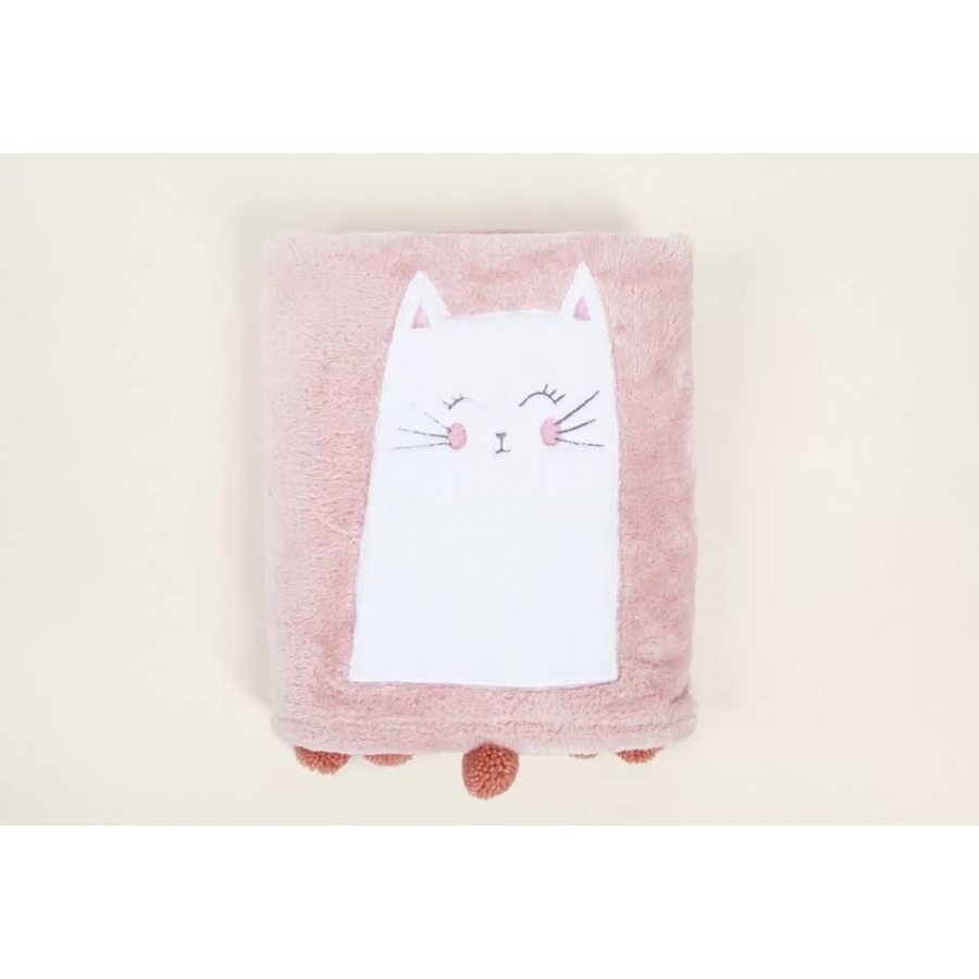 

Плед детский Irya Kitty pembe Розовый турция, полиэстер