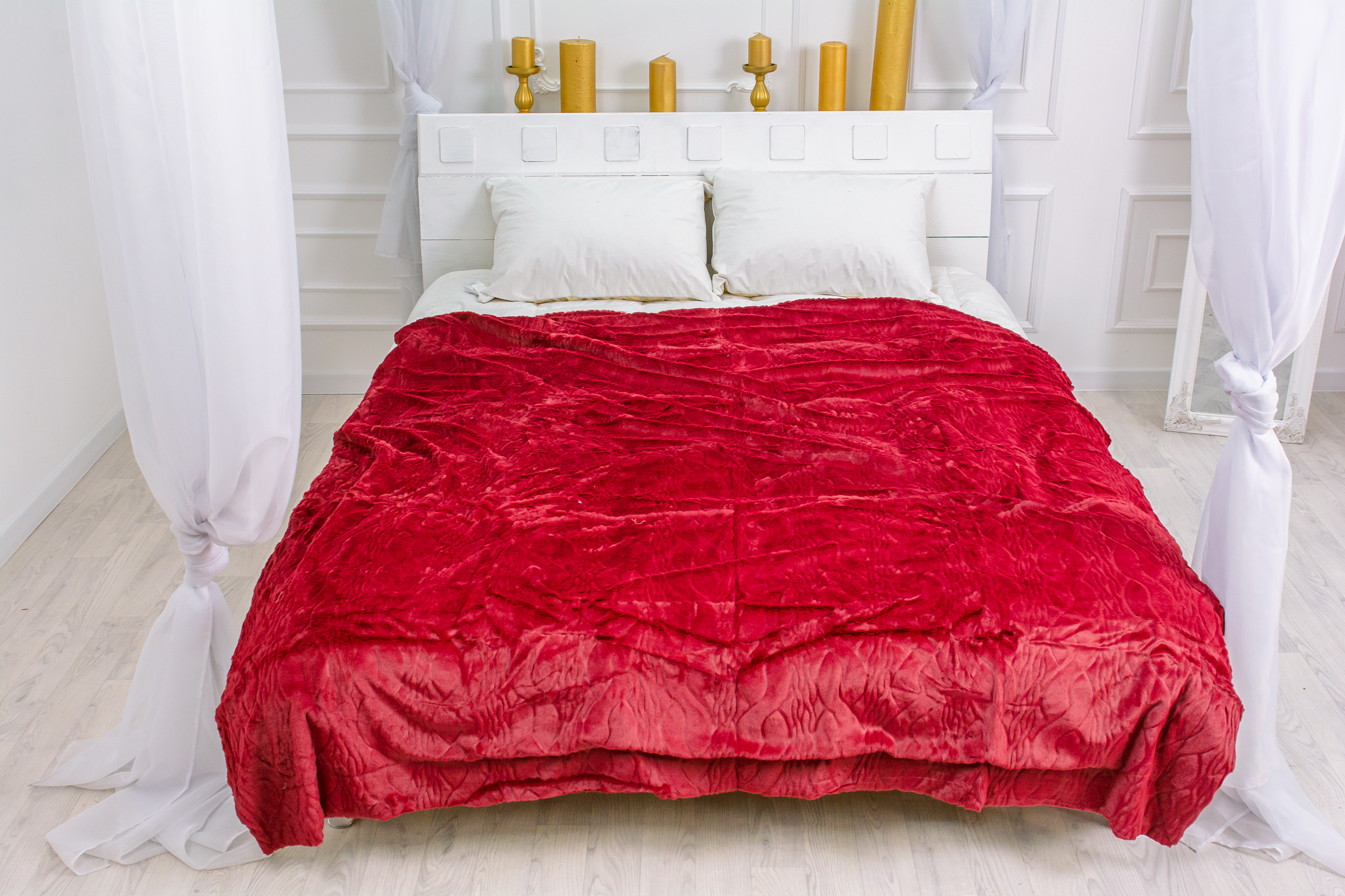 

Плед MirSon 1005 Damask Red 150х200 см италия, флис