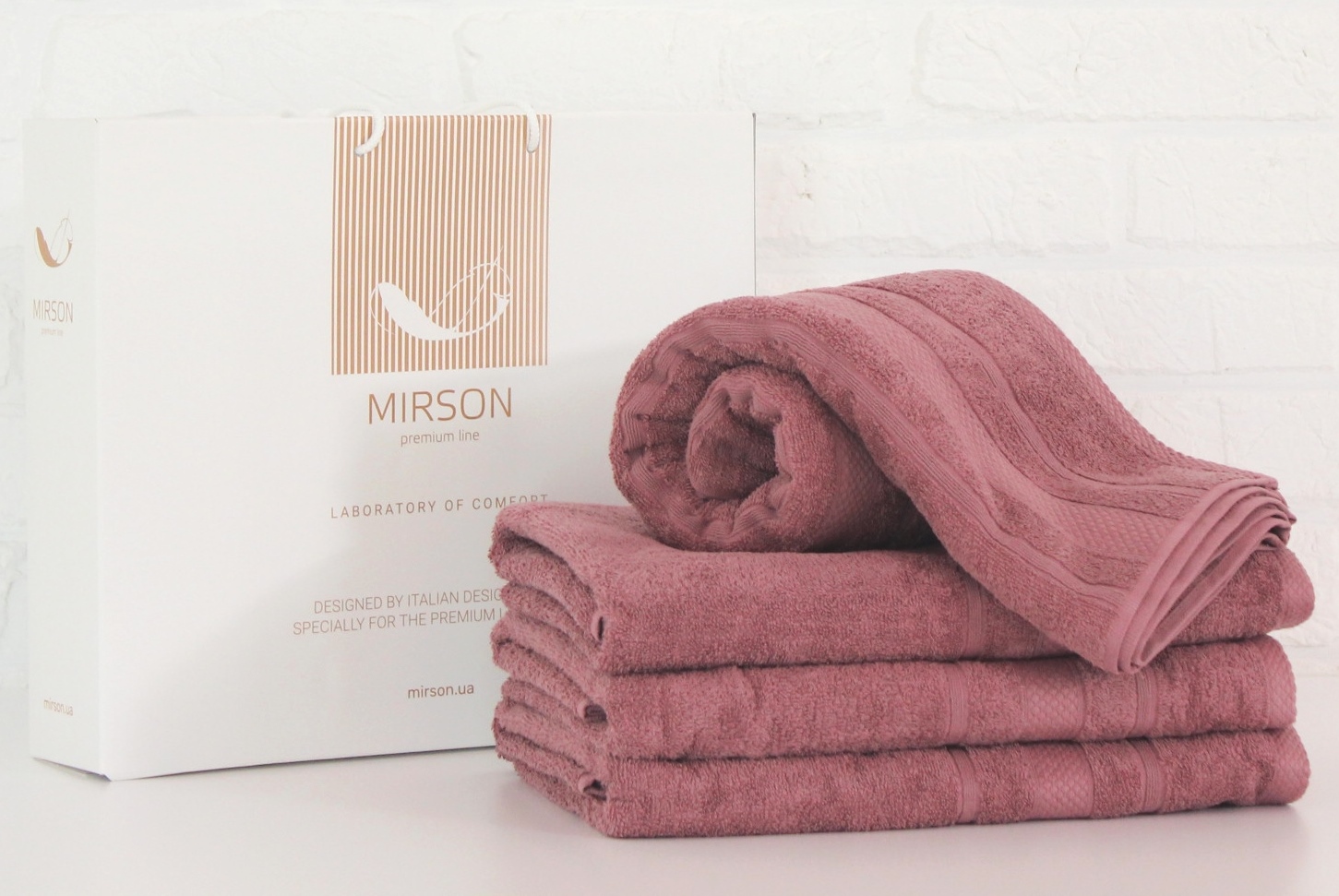 

Набор полотенец MirSon 5083 Elite SoftNes Violet 40x70 см + 50x90 см + 70x140 см + 100x150 см - 4 шт Фиолетовый италия, махра