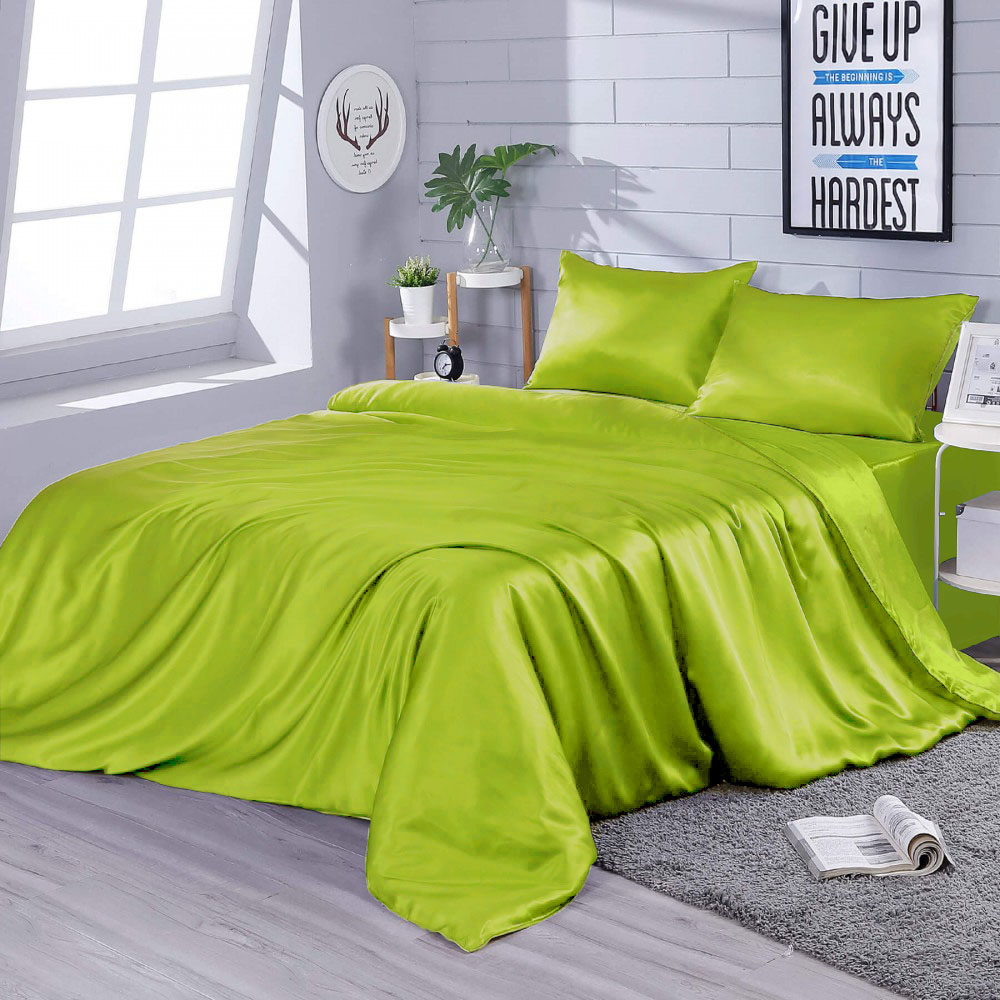 

Постельное белье Zastelli Green Евро китай, исскуственный шелк