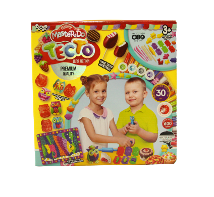 

Детский набор креативного творчества тесто для лепки Master Do для ребенка пластилин в коробке 30 цветов