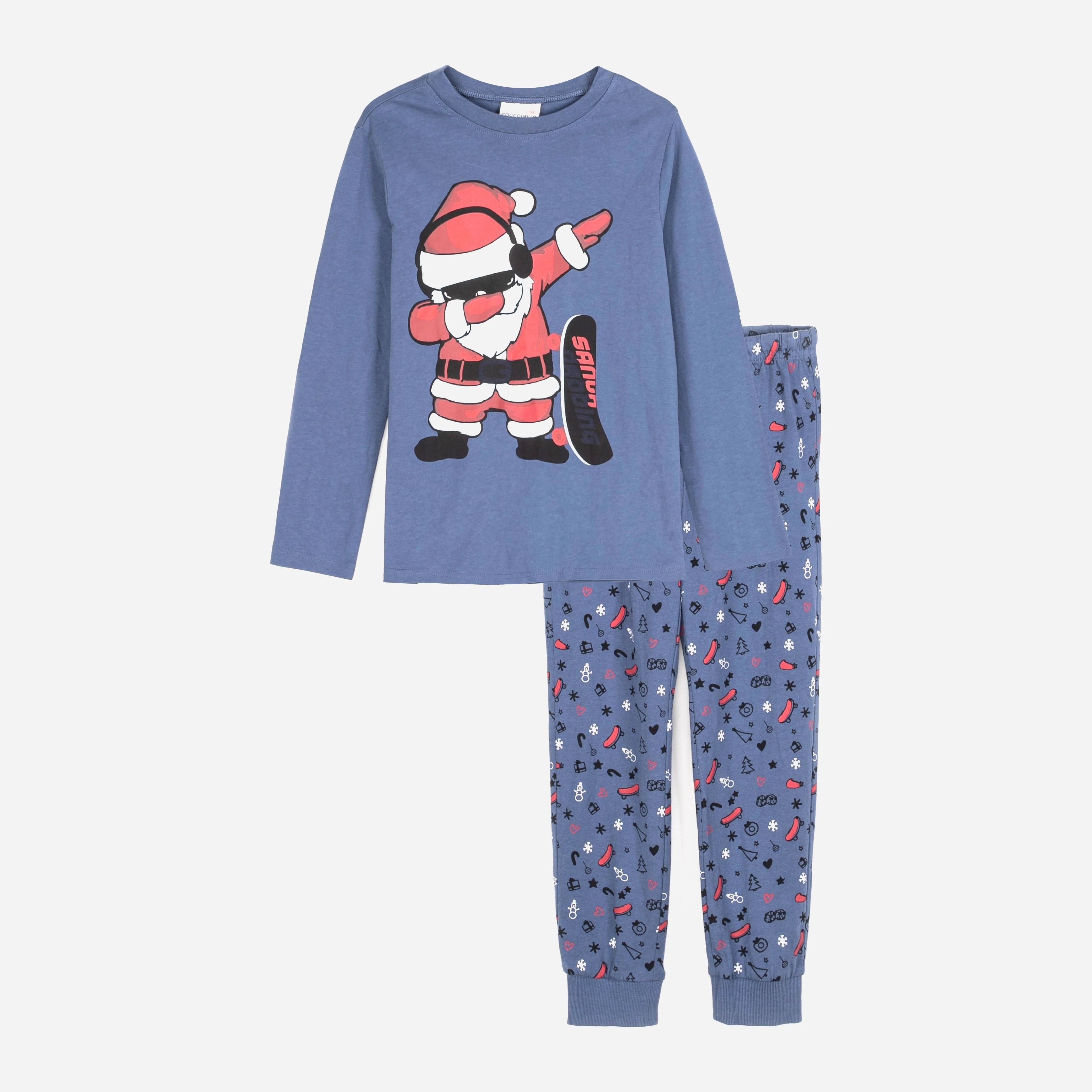 

Пижама (футболка с длинными рукавами + штаны) Coccodrillo Pyjamas ZC1448110PJS 140 см Синий