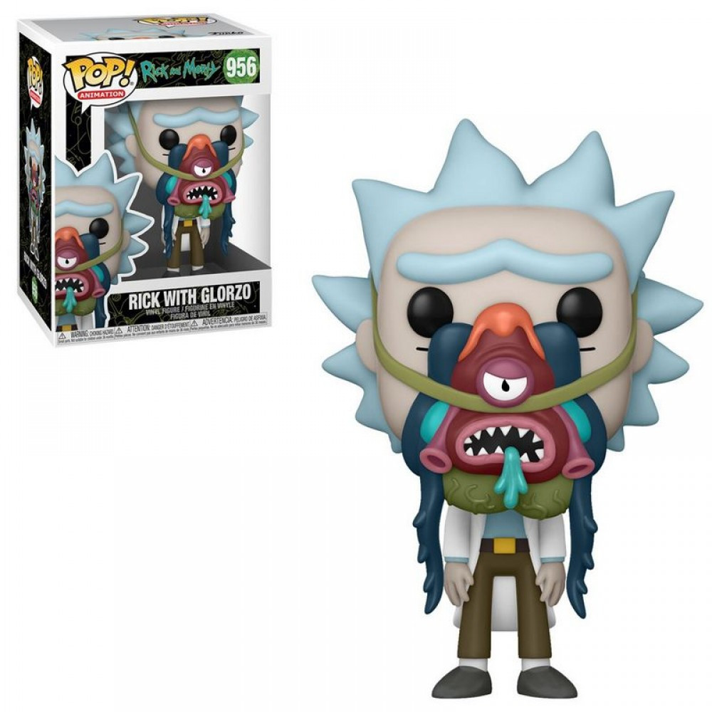 

ФИГУРКА FUNKO POP RICK AND MORTY (WITH GLORZO) ФАНКО ПОП РИК И МОРТИ 956 10 cм RM 956