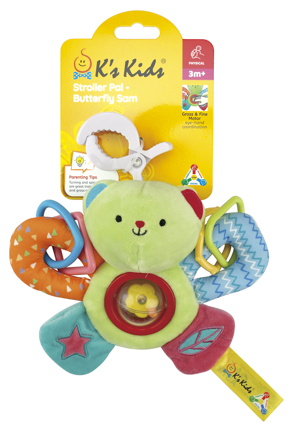 

Погремушка мягкая Ks Kids Бабочка (TOYSKA10825-HC)