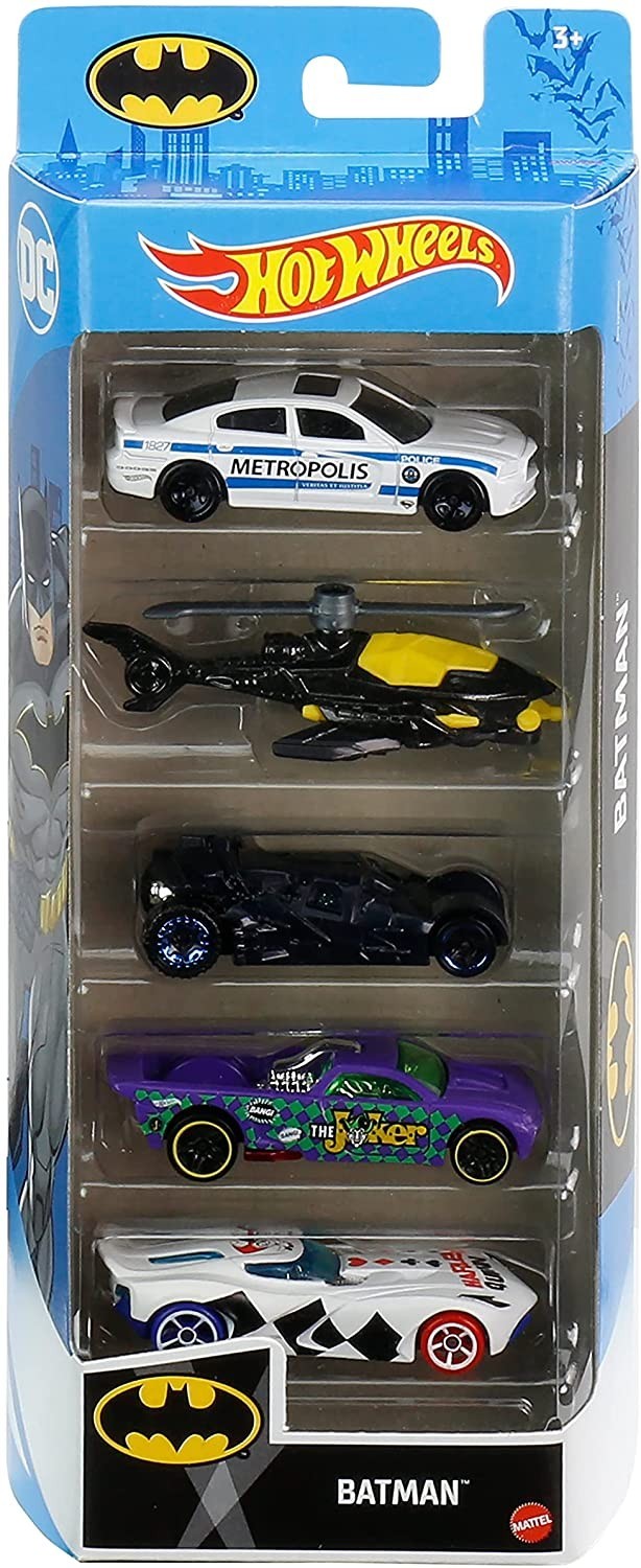 

Коллекционный набор из 5 шт. Hot Wheels Batman Бэтмен (GWW94)