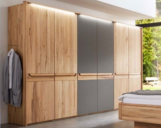 

Шкаф Scania Loft Morfey Бук Стекло мат. Magnolie Паспарту с освещением 4 двери 0181-0025