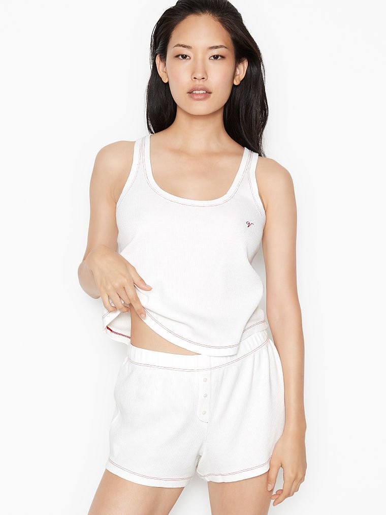 

Комплект (майка + шорты) Victoria's Secret 339883292 M Белый