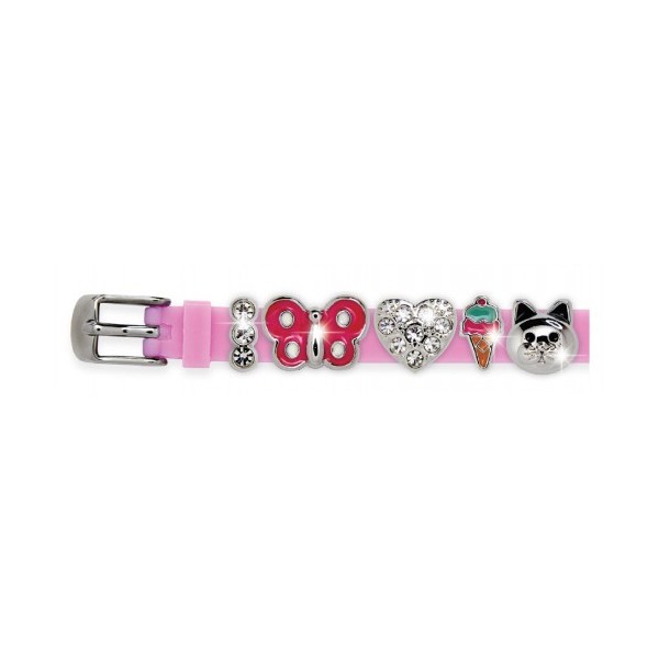 

Браслет силиконовый Biojoux BJB004 Charms Bracelet MIX 4 - Pink