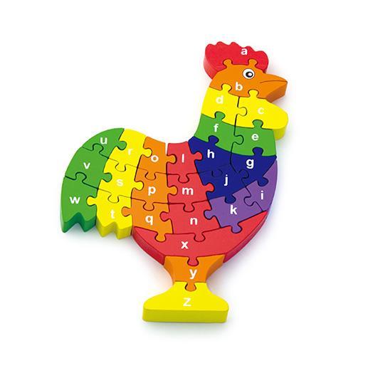 

Деревянный пазл Viga Toys Петушок по буквам (OPT2_55244) 28 x 28 x 4 см