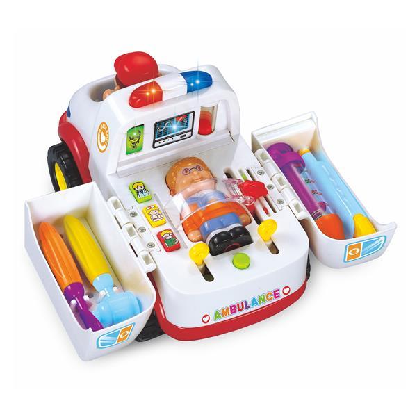 

Музыкальная машинка Hola Toys Скорая помощь с инструментами (OPT2_836) 21 x 14 x 15 см
