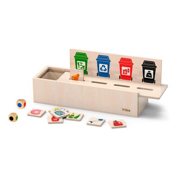

Деревянный игровой набор Viga Toys Сортировка мусора (OPT2_44504) 30 x 12 x 8 см