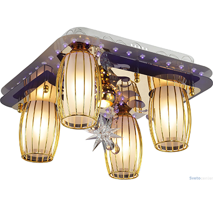 

Потолочный светильник Altalusse LV218-15 White & Gold
