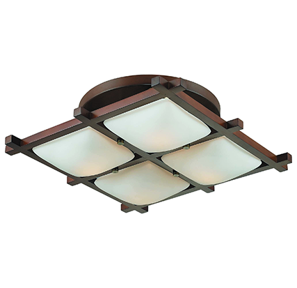 

Потолочный светильник Altalusse INL-3092C-04 Antique brass & Walnut