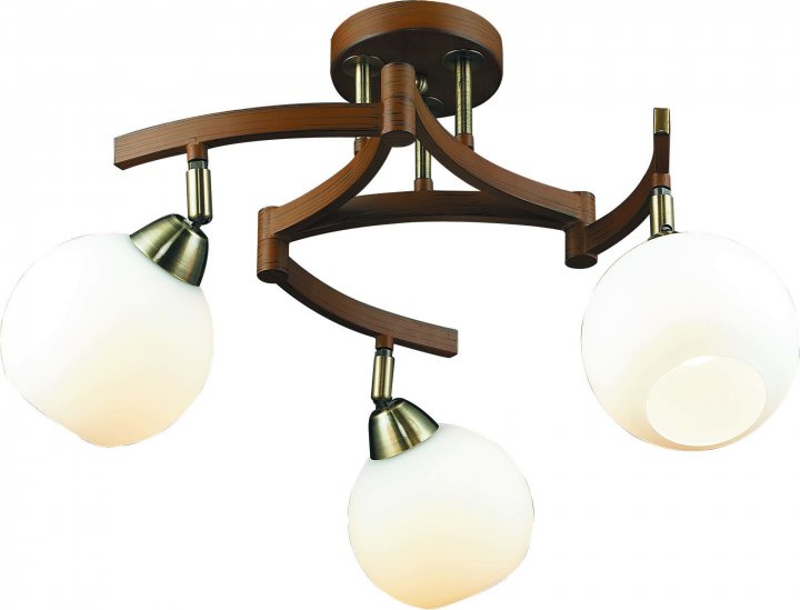 

Потолочный светильник Altalusse INL-9257C-03 Antique brass & Walnut