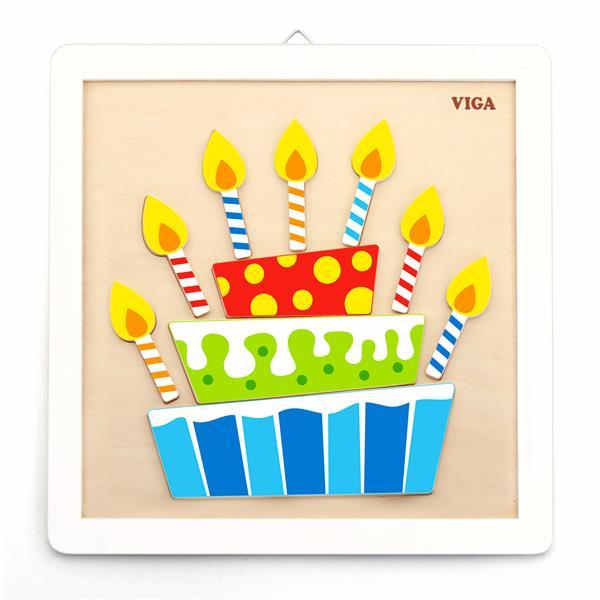 

Набор для творчества Viga Toys Картина своими руками Торт (OPT2_50684) 27 x 3 x 24 см