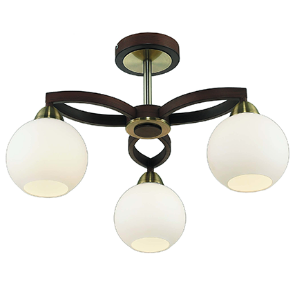 

Потолочный светильник Altalusse INL-9268C-03 Antique brass & Walnut