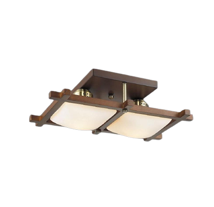 

Потолочный светильник Altalusse INL-3092C-02 Antique brass & Walnut
