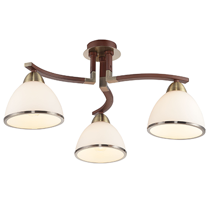 

Потолочный светильник Altalusse INL-9287C-03 Antique brass & Walnut
