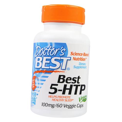 

5 Гидрокситриптофан, 5-HTP 100, Doctor's Best 60вегкапс (72327008)