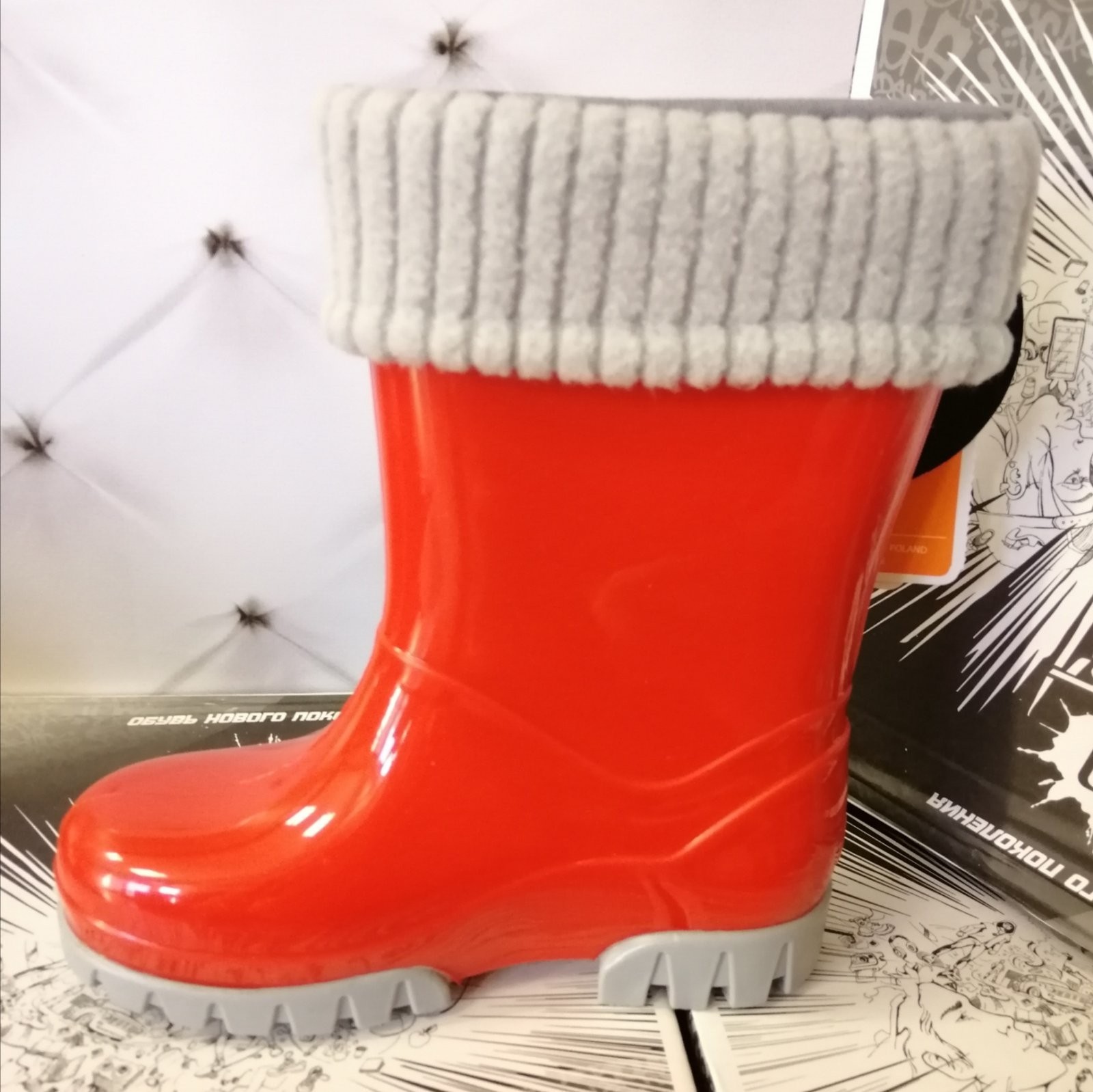 

Детские сапоги для девочки DEMAR TWISTER LUX 0407 В красные р.30/31
