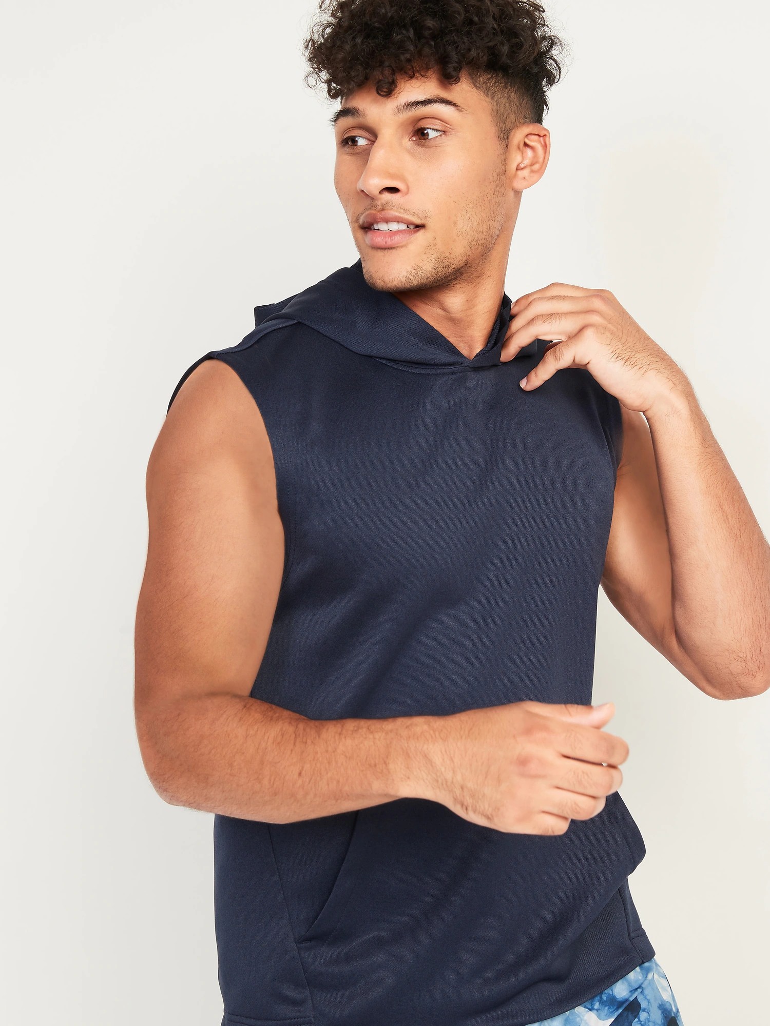 

Футболка мужская Old Navy Active без рукавов с капюшоном art315385 (Синий, размер M)