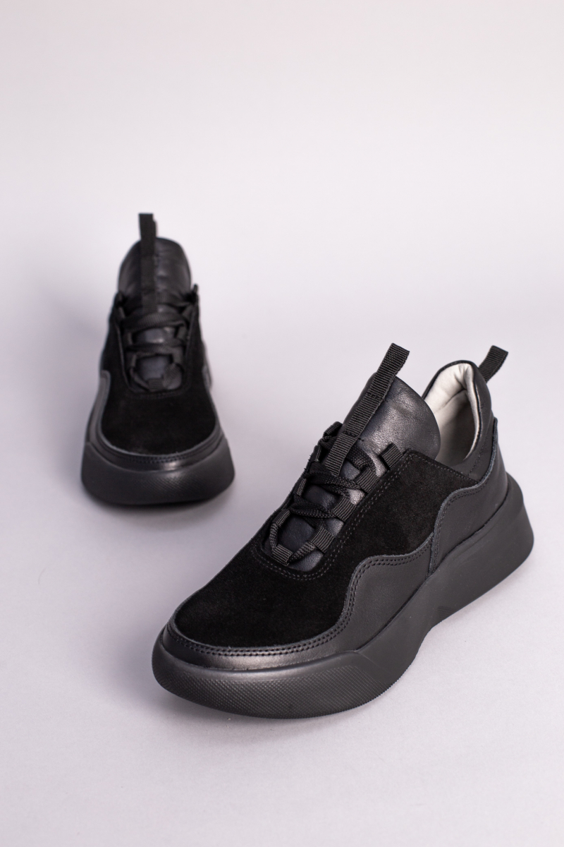 

Кросівки жіночі шкіряні LuxuryShoes 5005-2/36 (24 см) Чорні