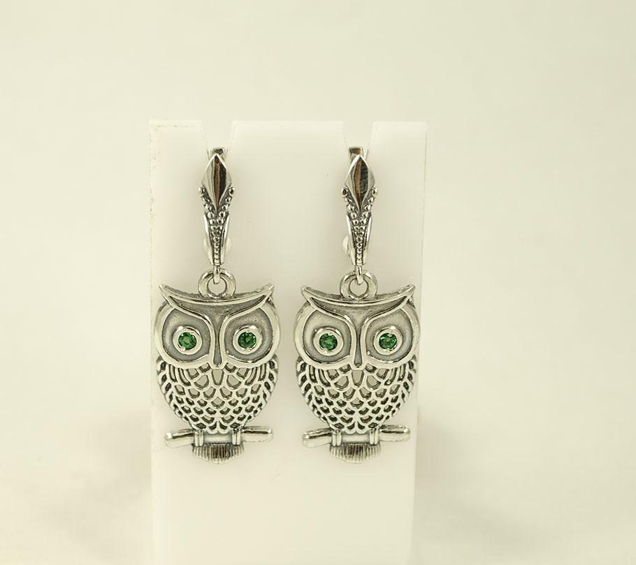 

Серьги сова Maxi Silver 8790