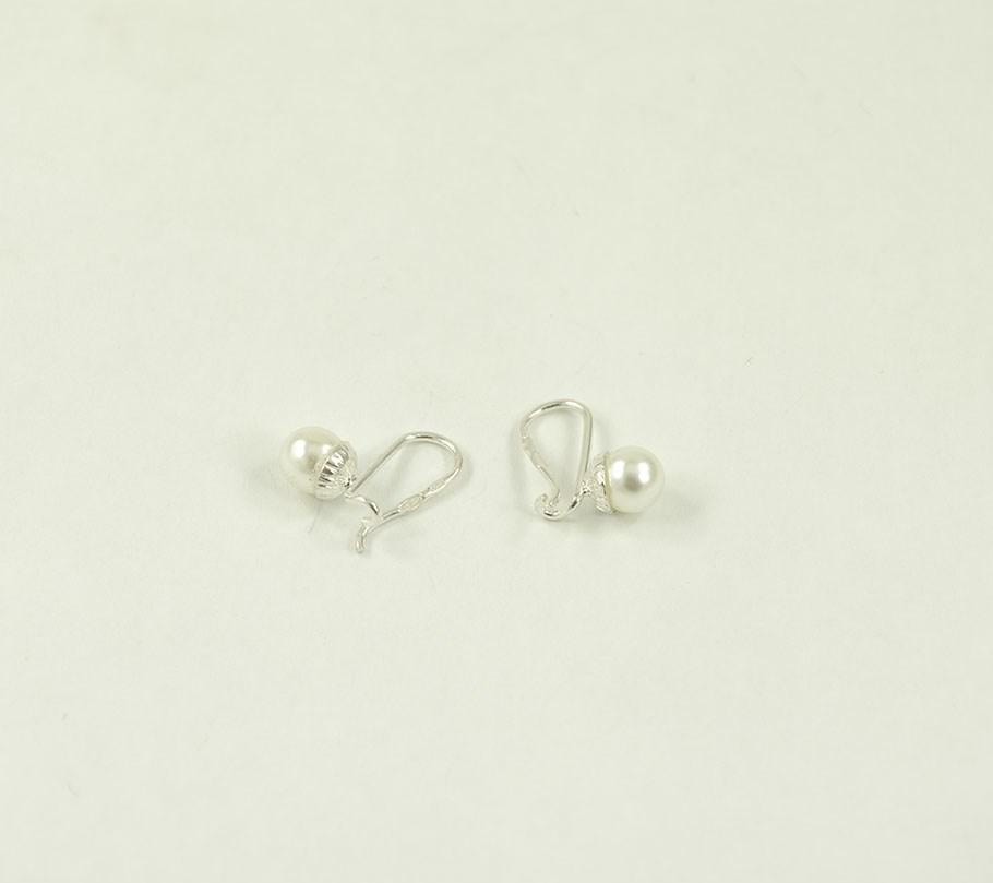 

Детские серьги с жемчугом на французском замке Maxi Silver 8778