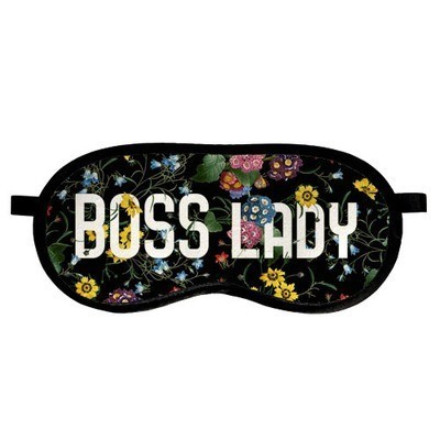 

Маска для сна с принтом "Boss lady" Present маска для сна с бархатистой ткани и атласа с принтом лучший подарок разноцветная