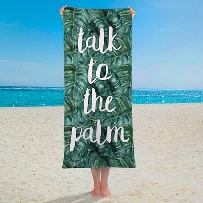 

Полотенце большое с принтом Talk to the palm Present большое полотенце с принтом 150х70 см